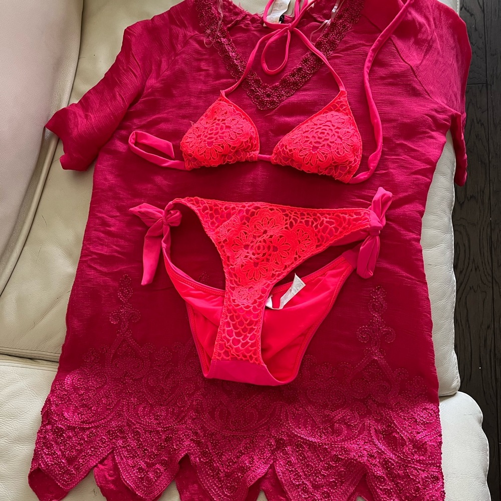 Calazedonia pink coverup size small